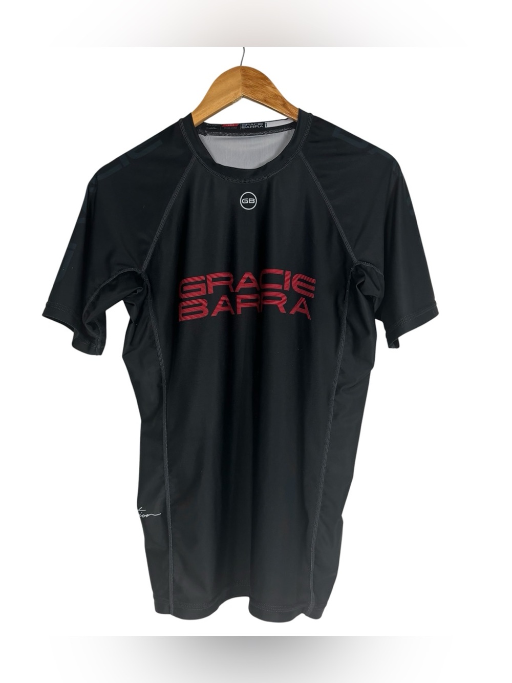 Gracie Barra Jiu Jitsu Black Compression Equipe Gym Shirt Men's Size L
